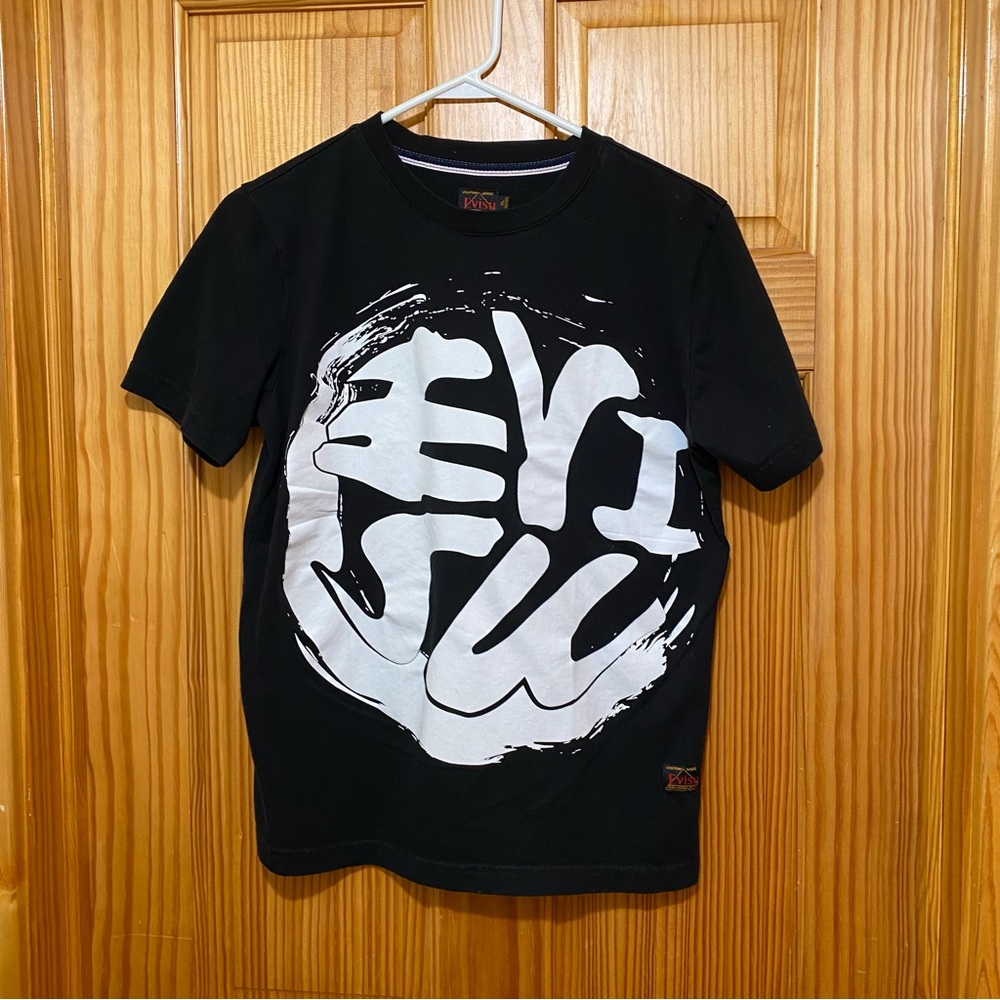 Vintage Streetwear y2k Japanese Brand Big Logo Evisu T-shirt (XL)